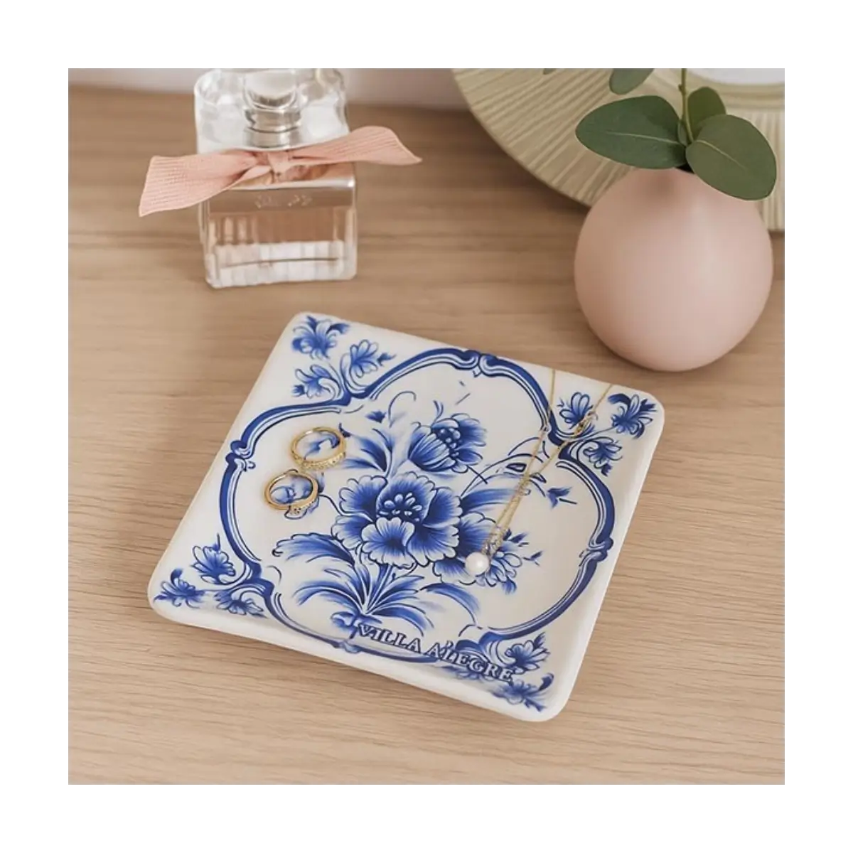 Decorative trinket dish plate