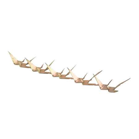 Gold security fence spikes
