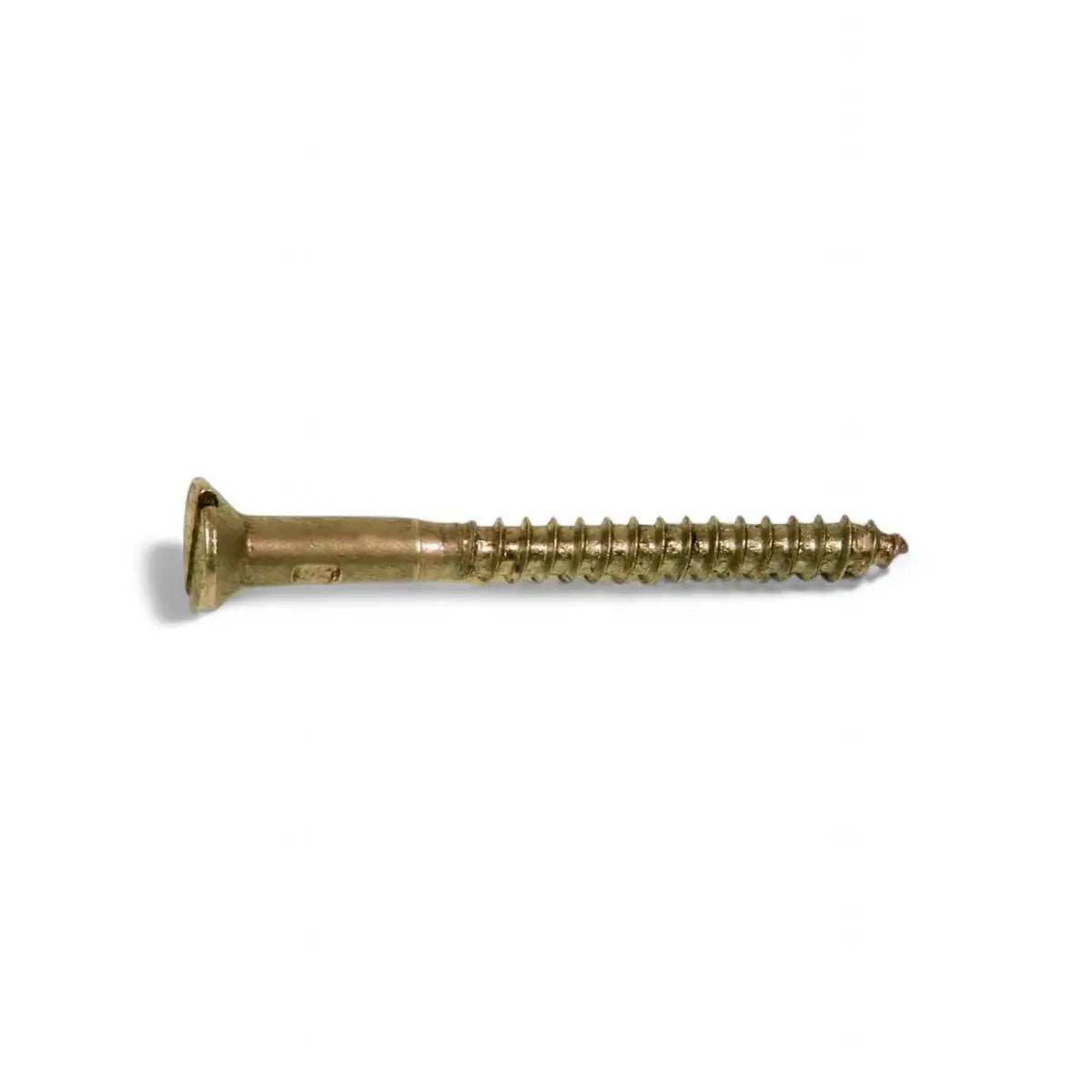Brass Plated Wood Screw (10-Pack)