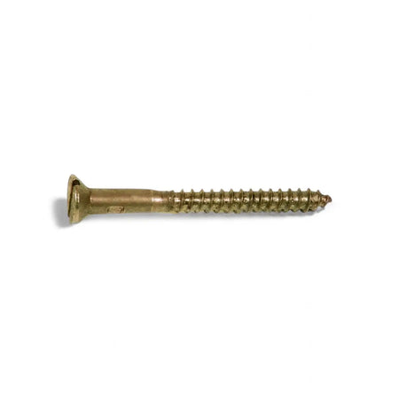 Brass Plated Wood Screw (10-Pack)