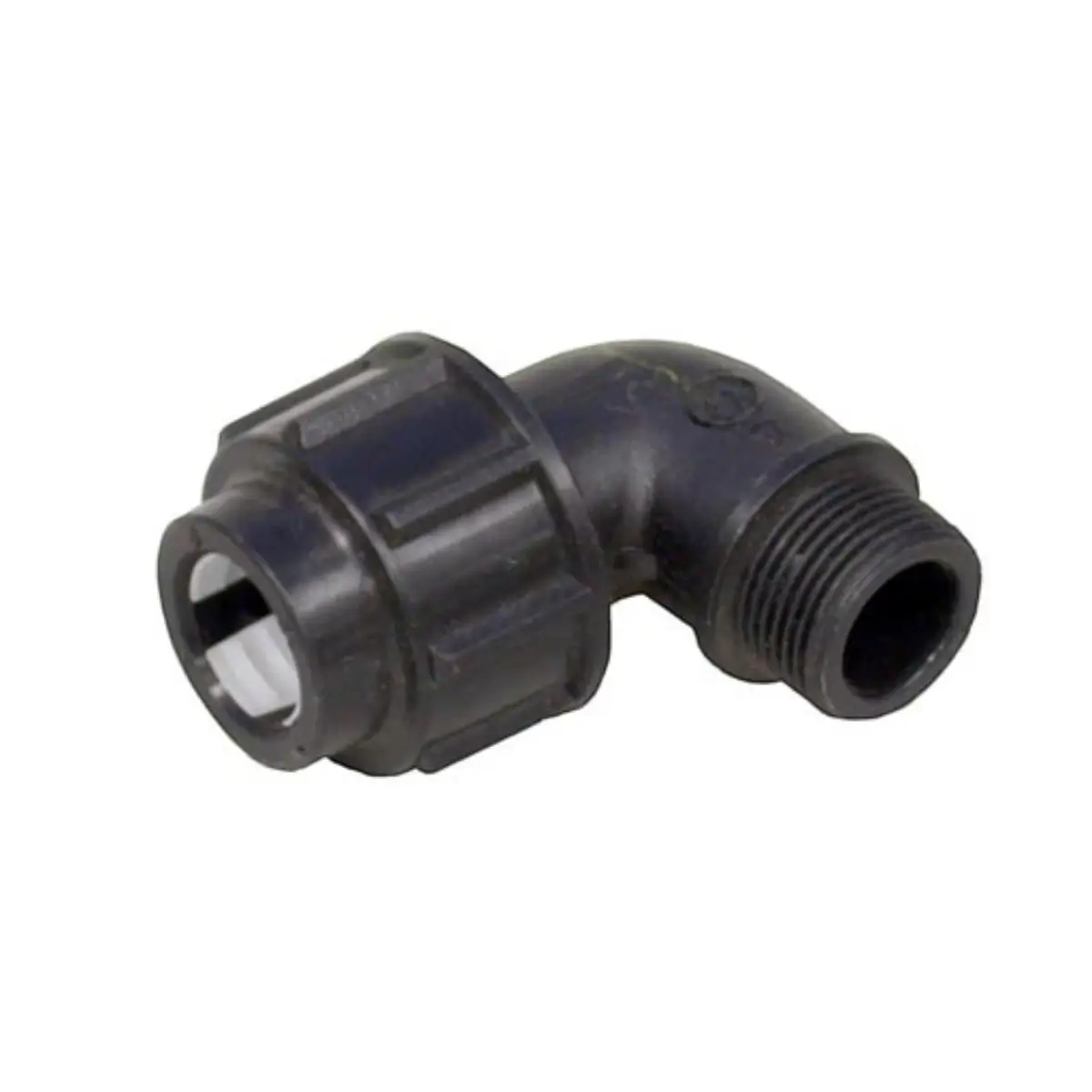 Male elbow compression fitting