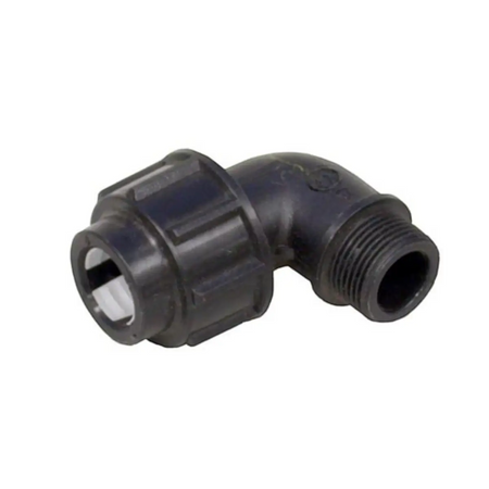 Male elbow compression fitting