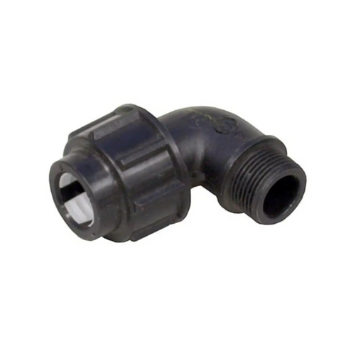 Male elbow compression fitting