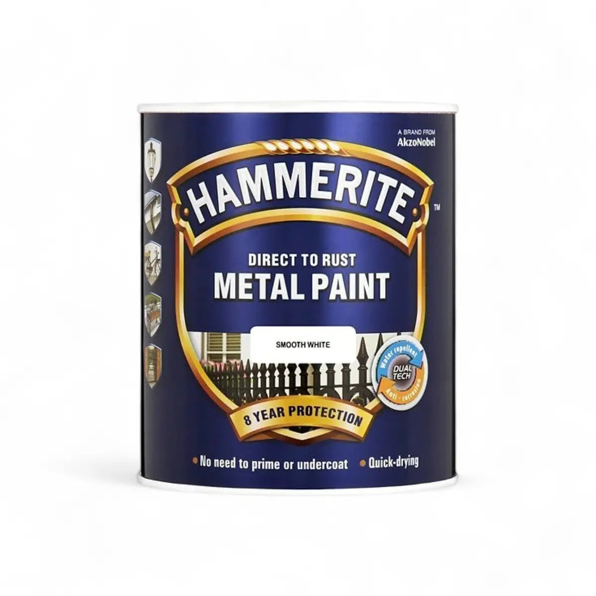 Hammerite Dtr Sb Smooth White 1L Paint