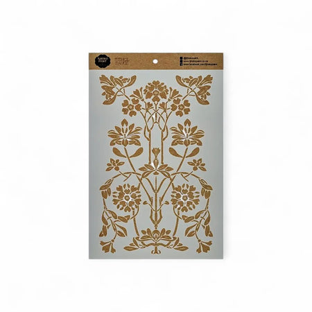Tjhoko Paint 2024-A3-3 Vintage Floral Trellis Paint Stencils