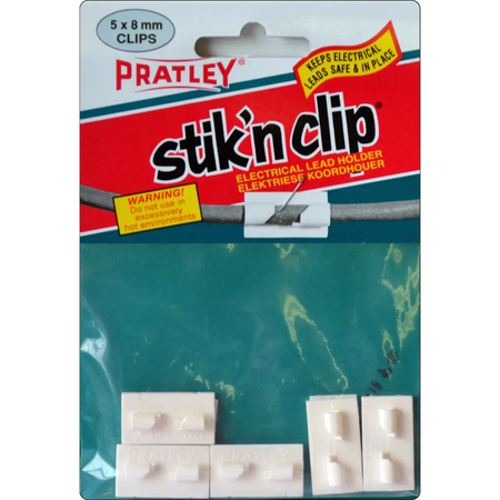 Electrical lead holder clip