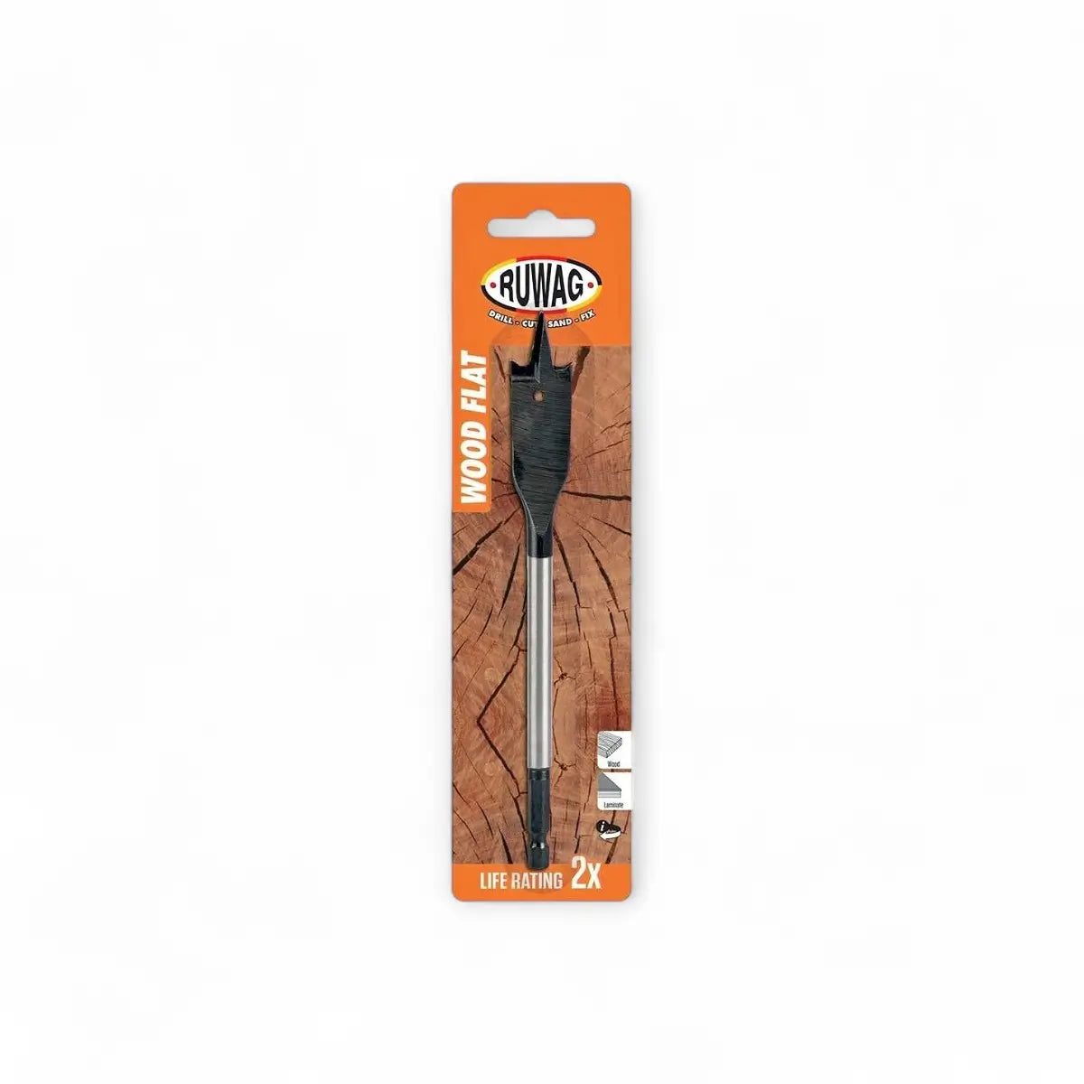 Flat Wood Drill Bit (Carded)