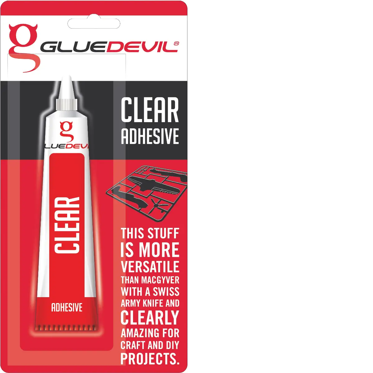 Clear adhesive 50ml blister pack