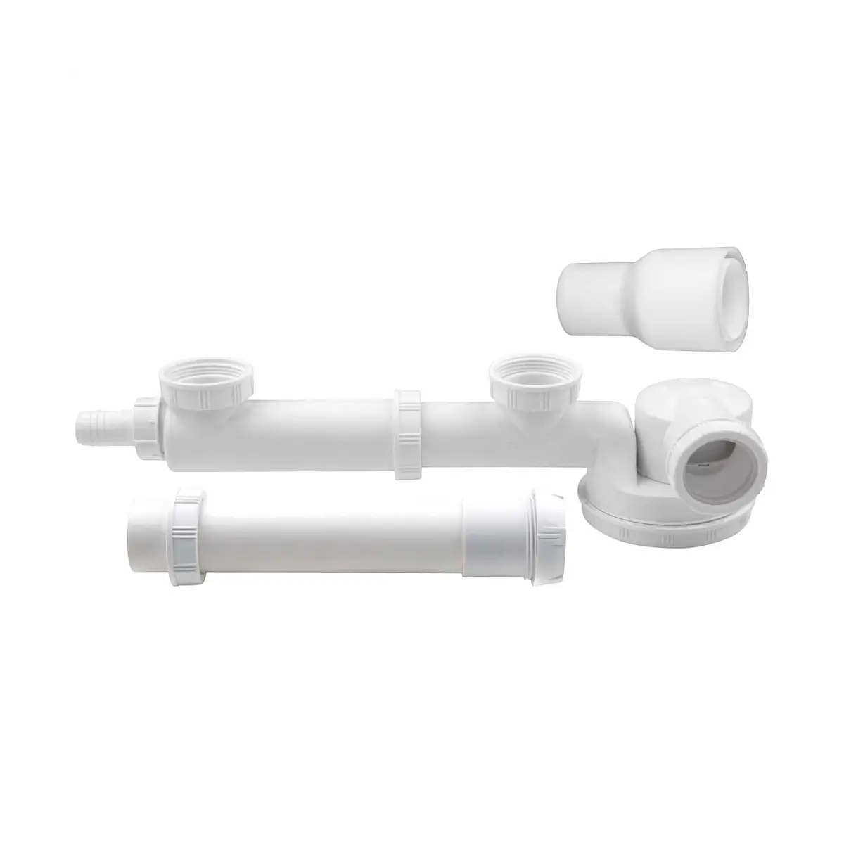 Double sink trap extension piece