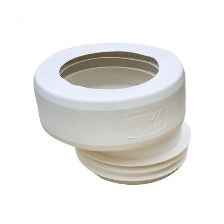 Offset toilet pan connector