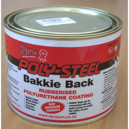 Liquid rubber truck bed coating