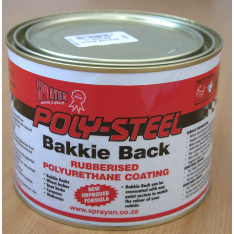 Liquid rubber truck bed coating