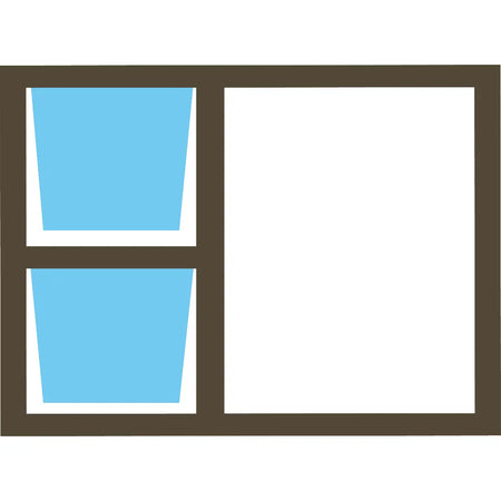 Valuwin Aluminium Top Hung Window PTT2412 (2400X1200) DOUBLE OPENER - Al's Hardware