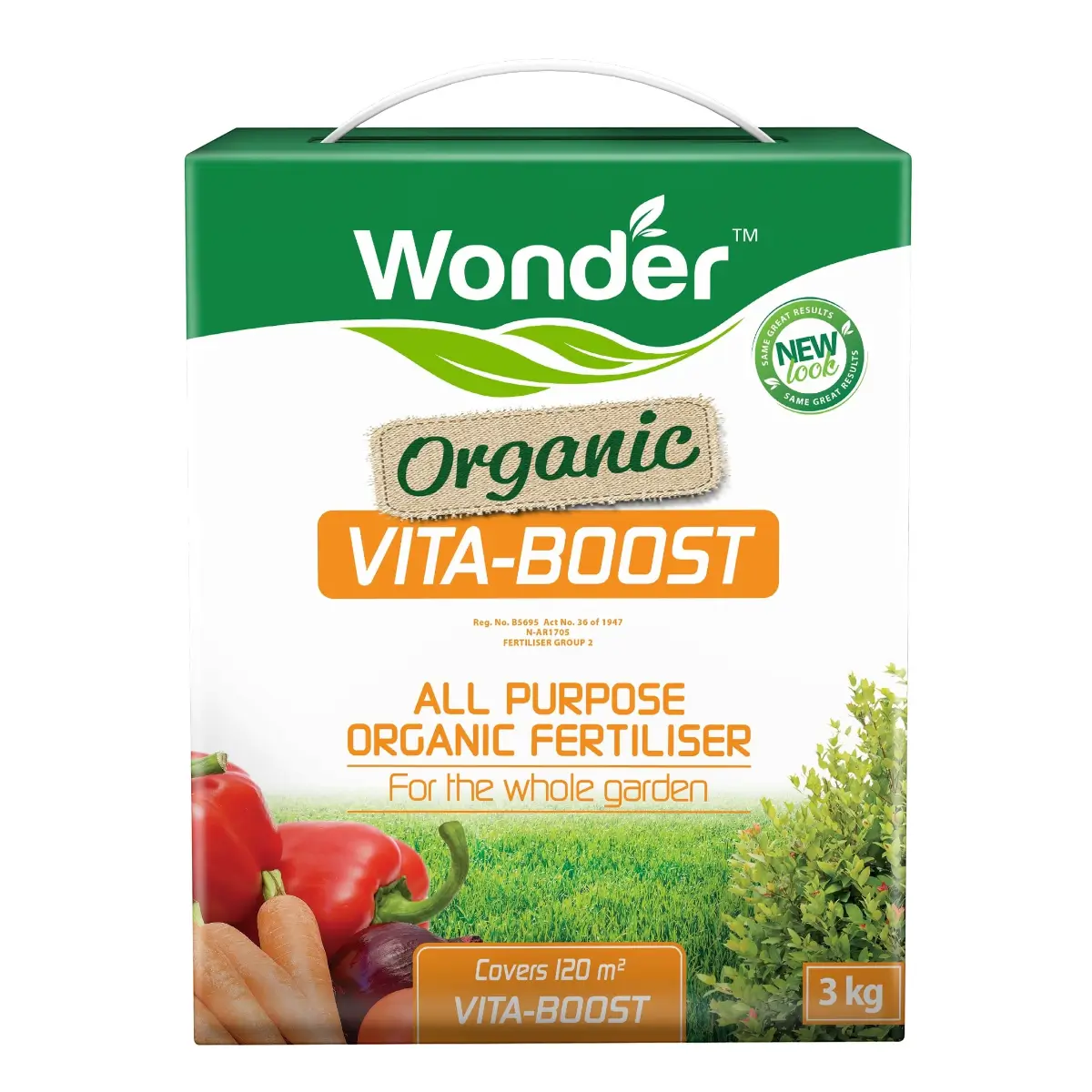Organic Vita Boost fertilizer bottle