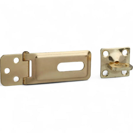 Brass Plated Hasp & Staple (Single)