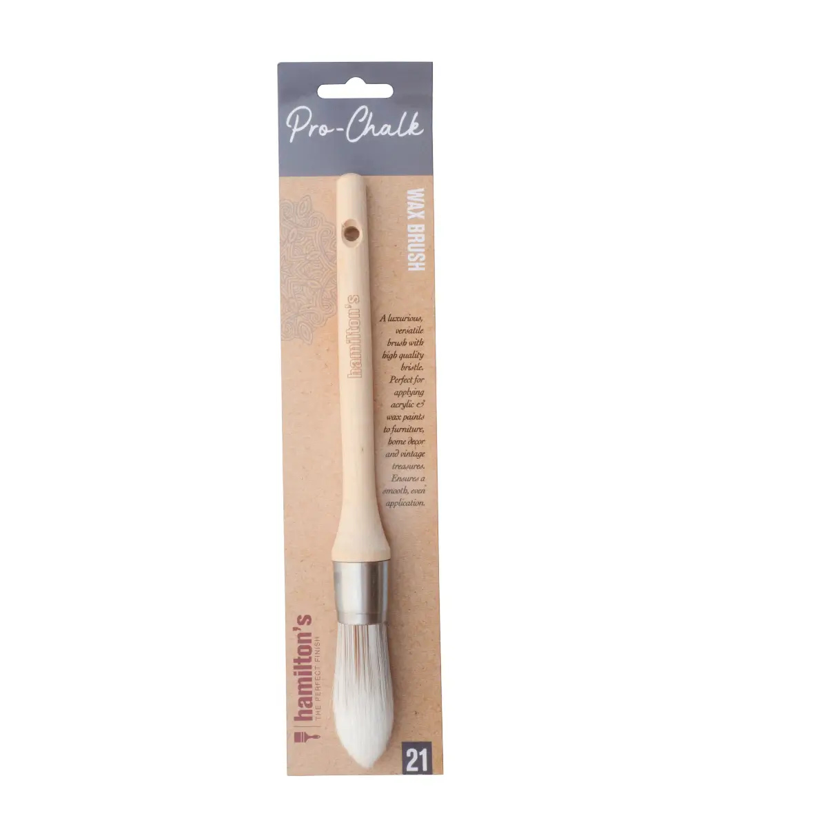 Chalk wax paint brush