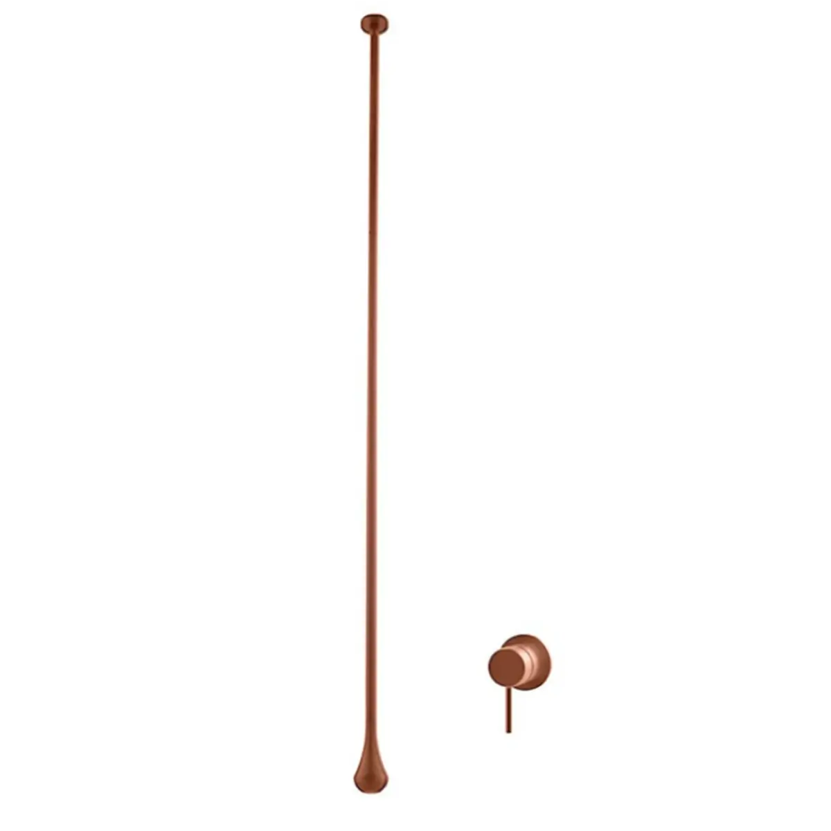 Chrome wall mount ceiling mixer