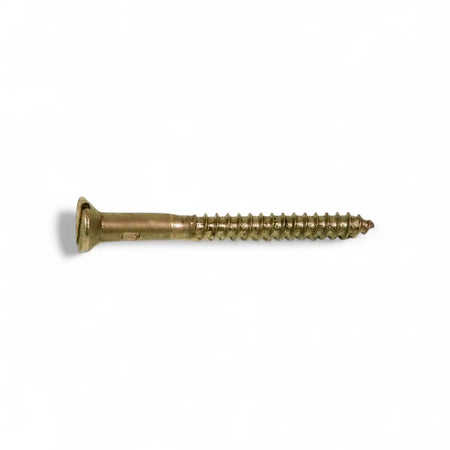 Brass Plated Wood Screw (10-Pack)