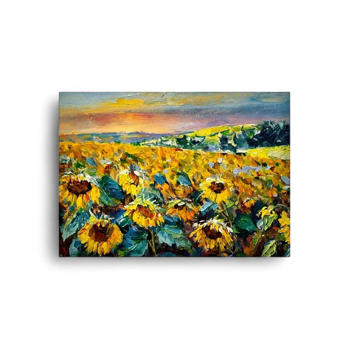 Tjhoko Paint Sunflower Field (Vertical) Sml | 400X300 mm Decoupage Sheet