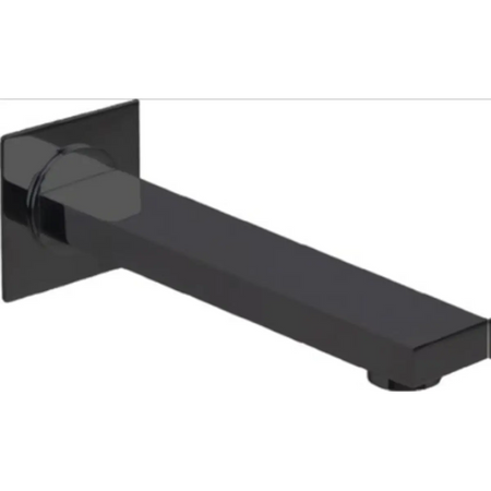 Black square shower spout