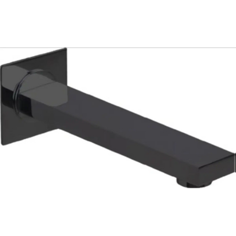 Black square shower spout