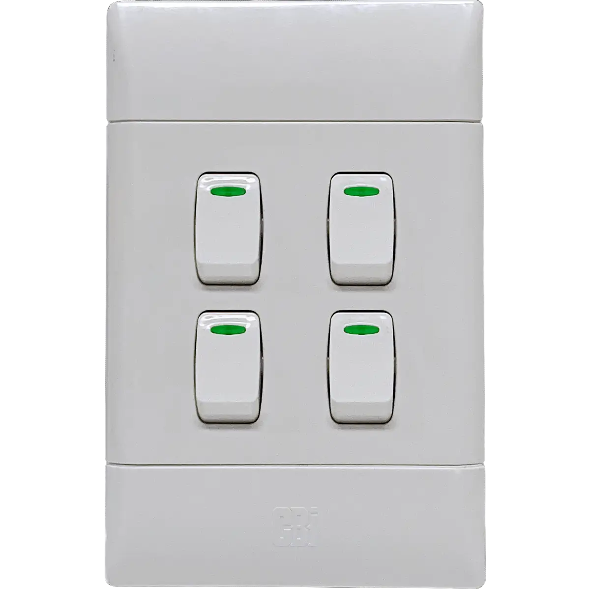 White 2x4 light switch