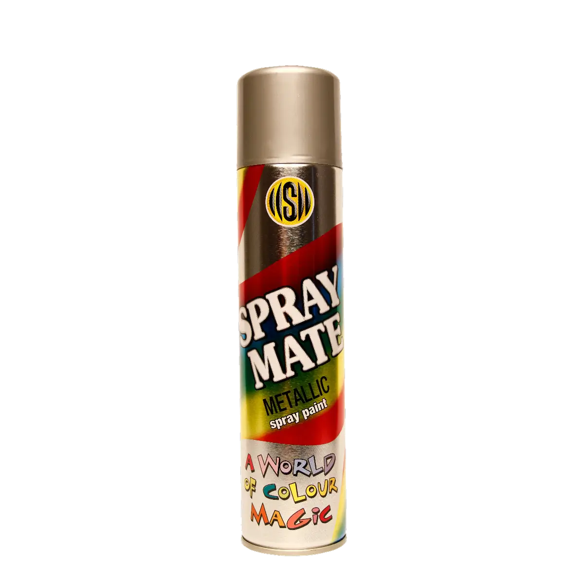 Metallic silver spray paint