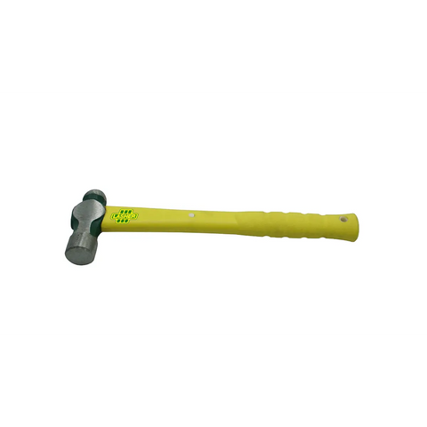 yellow handle ball peen hammer with steel head and Lasher logo