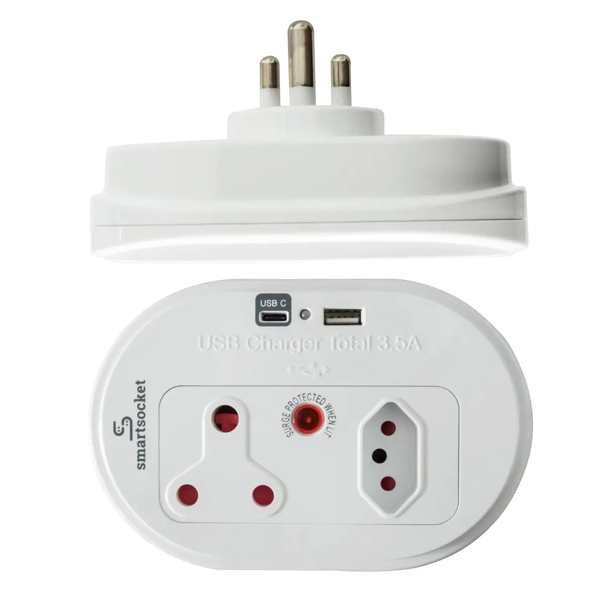 Compact USB power adapter