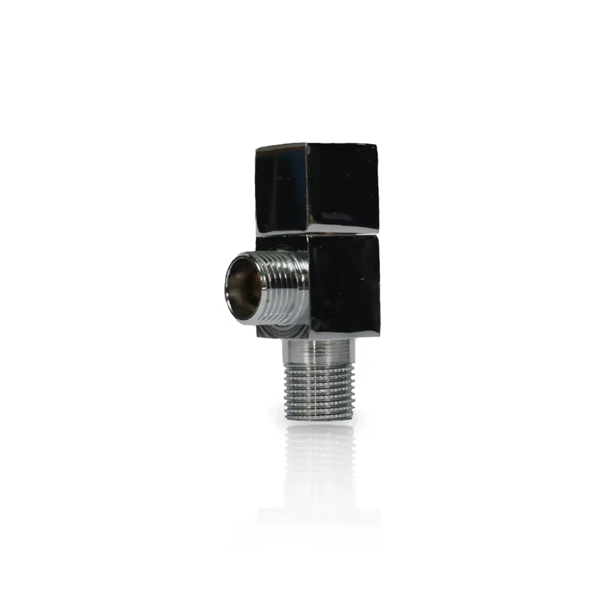 Square chrome plated angle valve
