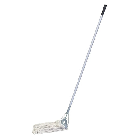 Fan mop with aluminum handle