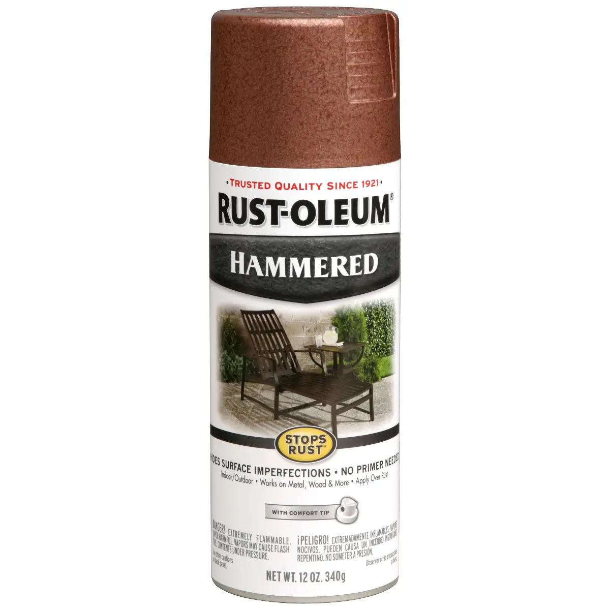 Copper hammered spray paint