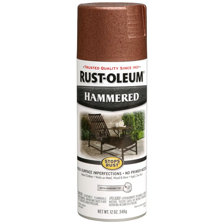 Copper hammered spray paint