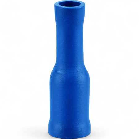 Pre-Insulated Female Bullet Terminal - Blue 4mm (8-Pack)