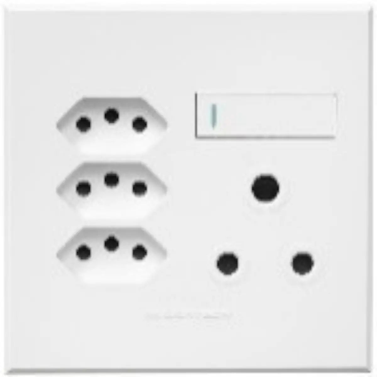 Single slim socket outlet