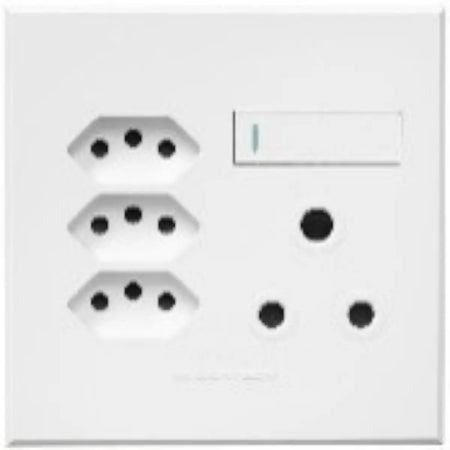 Single slim socket outlet