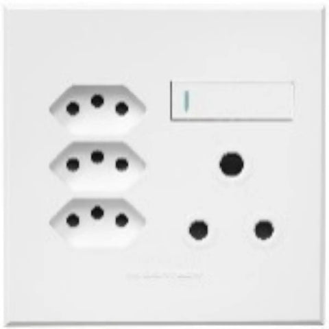 Single slim socket outlet