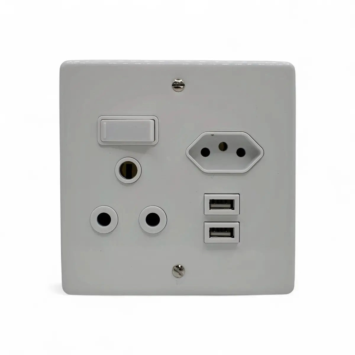 Lesco 100X100Mm 16A/Iec/Shucko Mono White Socket Socket