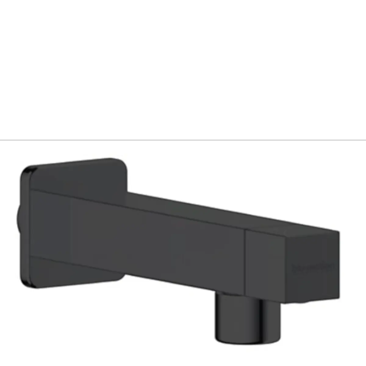 Black square tap shower parts