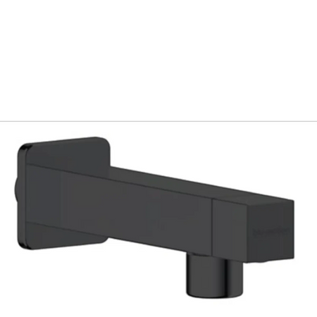 Black square tap shower parts