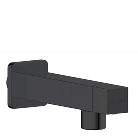 Black square tap shower parts