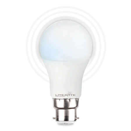 Microwave motion sensor bulb