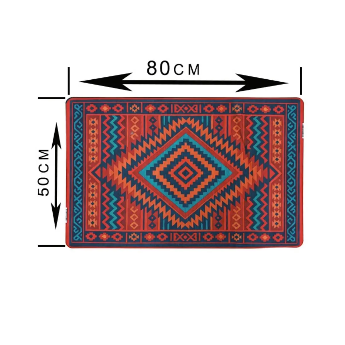 Ethnic pattern floor mat
