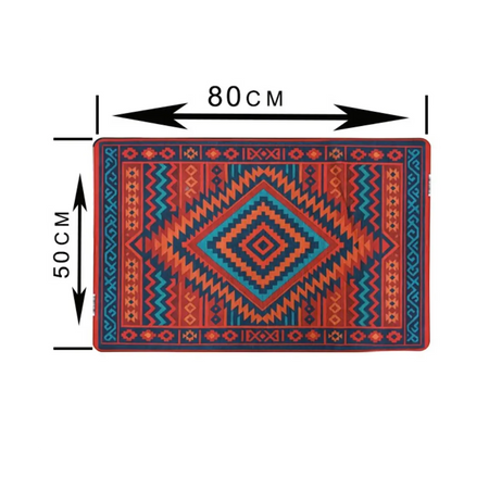 Ethnic pattern floor mat