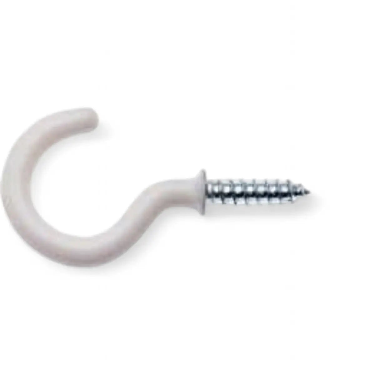 White Pvc Round Cup Hook - 50mm (2-Pack)