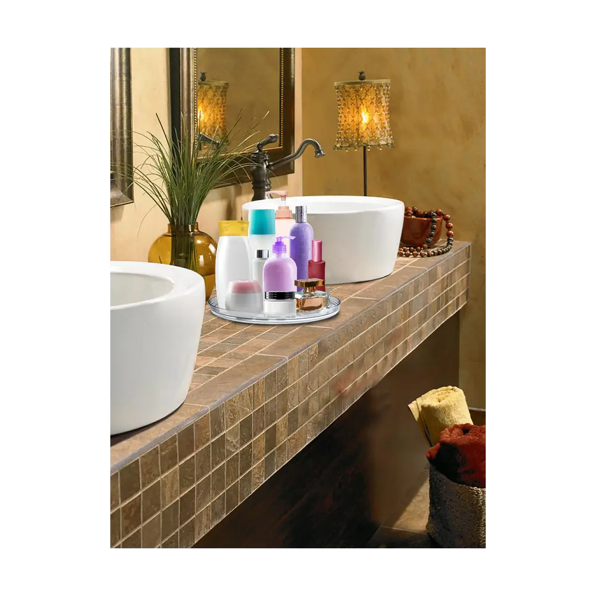 Lazy susan kitchen organizer