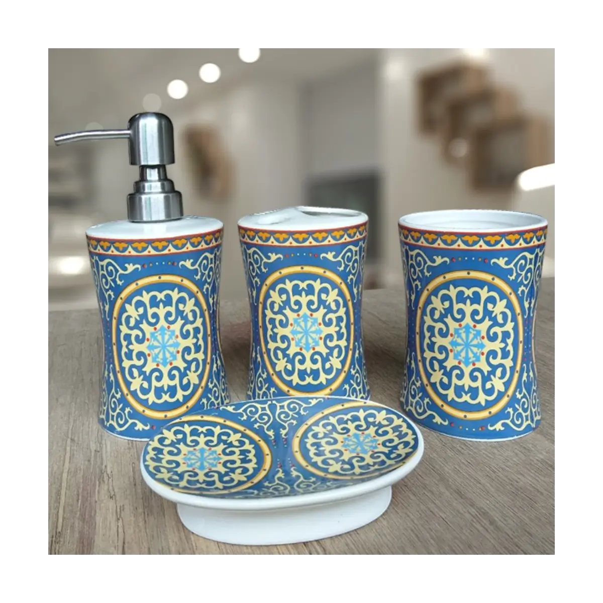4 piece bathroom accessory set