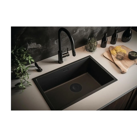 Black universal basin plug