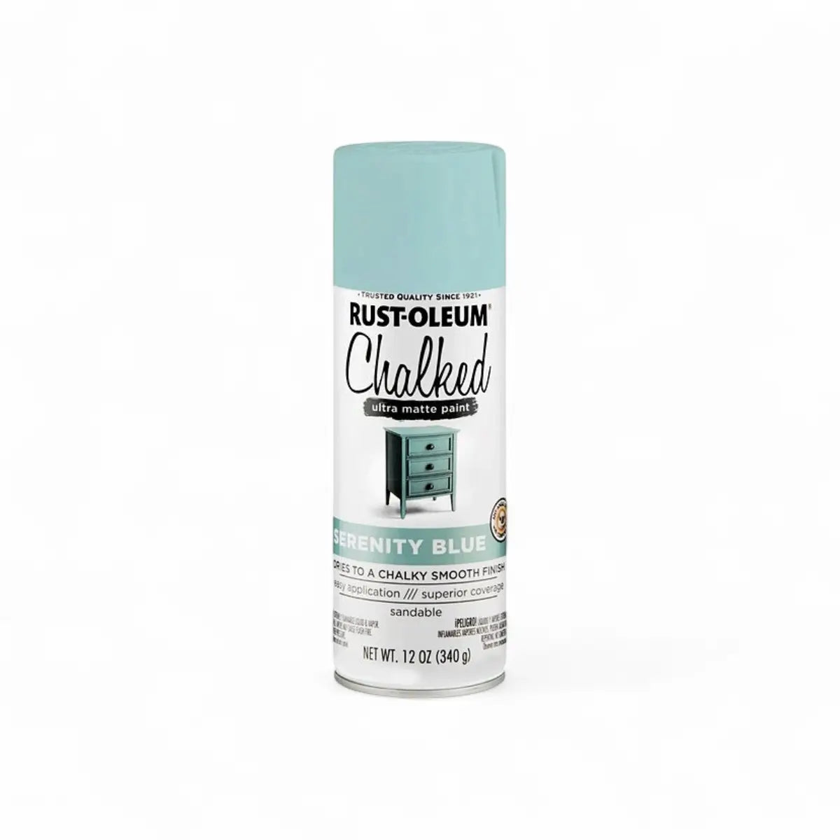Chalked Ultra Matte Spray Paint - Serenity Blue - 340G