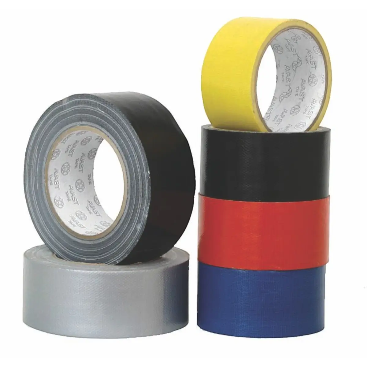 Blue duct tape roll